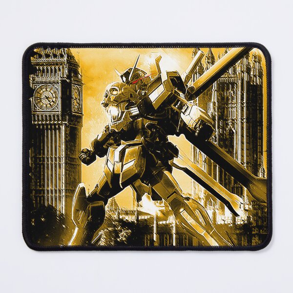 Item preview, CROSS BONE GUNDAM X ink gold frame art illustration designed and sold by sabartgunpla.