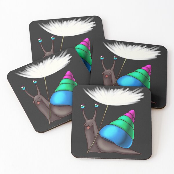 Item preview, Polysexual/Polyromantic Ply Pride Snail with Dandelion Seed designed and sold by PrideSnails.