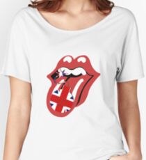 Rolling tongues: United Kingdom Women's Relaxed Fit T-Shirt