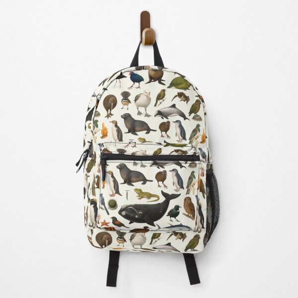 Item preview, Animals of New Zealand Retro Wildlife Illustration Chart designed and sold by kakarikihill.