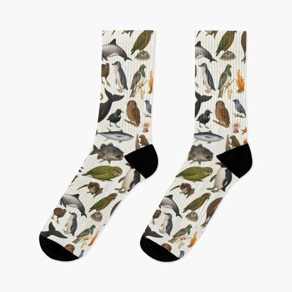 Item preview, Animals of New Zealand Retro Wildlife Illustration Chart designed and sold by kakarikihill.