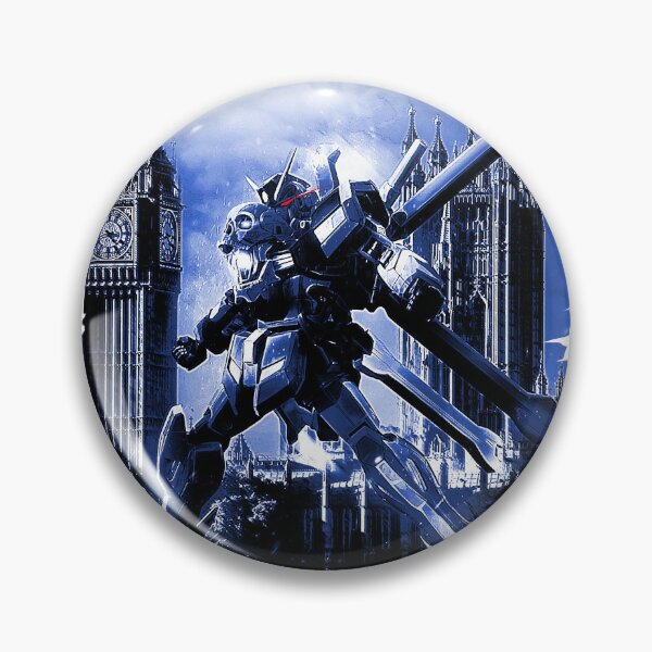 Item preview, CROSS BONE GUNDAM X ink blue frame art illustration designed and sold by sabartgunpla.