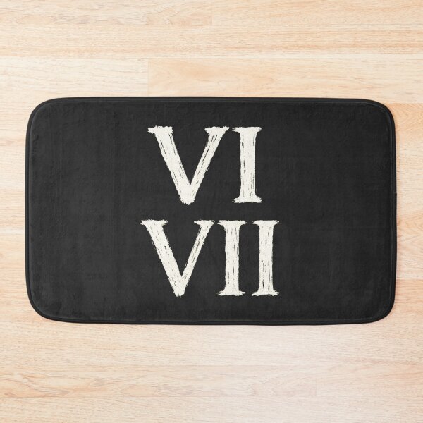 Item preview, Funny 67 Meme Brush Roman Numerals VI VII Art designed and sold by JerdbordinShop.