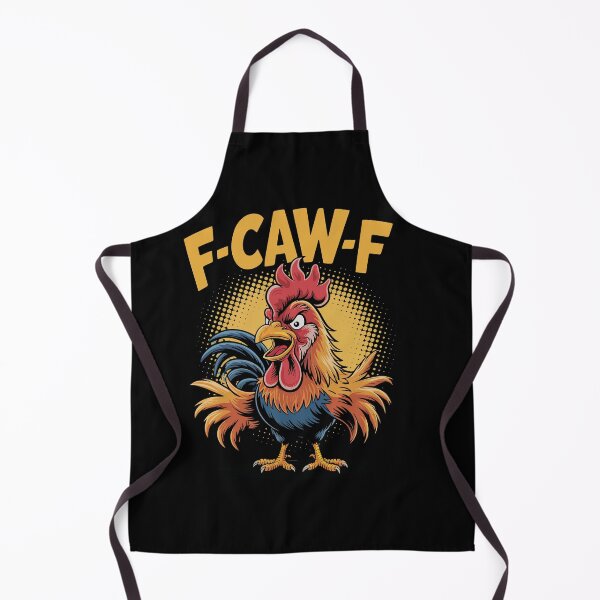 Item preview, Funny Rooster F-CAW-F Cartoon | Chicken Humor T-Shirt Design designed and sold by TshirtMyMom.