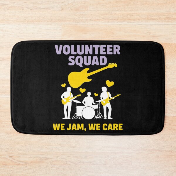 Item preview, Volunteer Squad We Jam We Care Rock Band designed and sold by Sandrhaus.