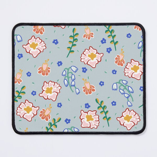 Item preview, Playful Flowers on Blue designed and sold by Jane Max Design.