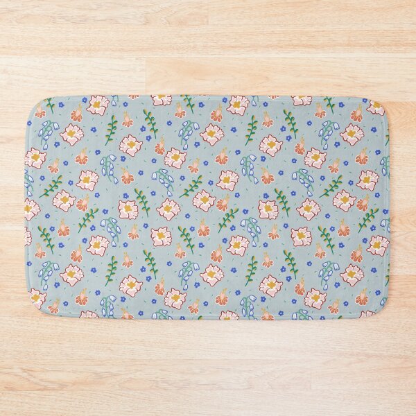 Item preview, Playful Flowers on Blue designed and sold by Jane Max Design.