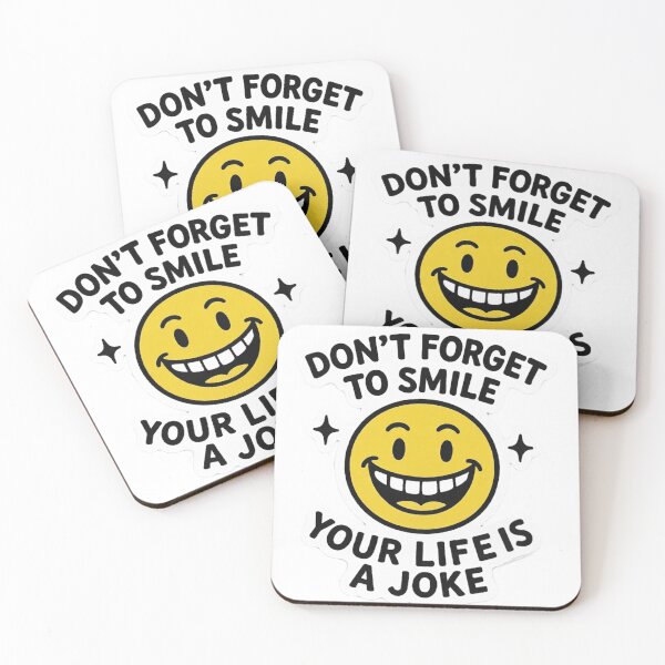 Item preview, Life Is A Joke Ironic Smiley Face designed and sold by A Place to Smile Arts.