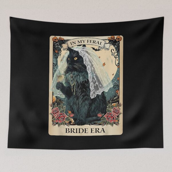 Item preview, Feral Bride Era Gothic Cat T-Shirt designed and sold by LashondaGreen89.