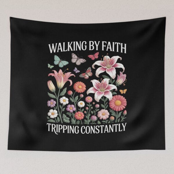 Item preview, Walking by Faith Tripping Constantly designed and sold by Sandrhaus.