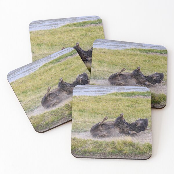 Item preview, Bison Enjoying A Dust Bath, Yellowstone National Park designed and sold by Catherine Sherman.