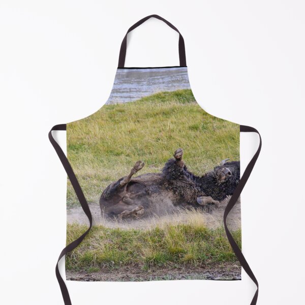 Item preview, Bison Enjoying A Dust Bath, Yellowstone National Park designed and sold by Catherine Sherman.