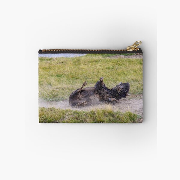Item preview, Bison Enjoying A Dust Bath, Yellowstone National Park designed and sold by Catherine Sherman.