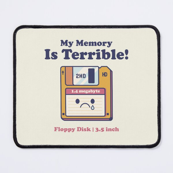 Item preview, My Memory Is Terrible Sad Floppy Disk | Retro Computer Humor designed and sold by Furtivo Vzla.