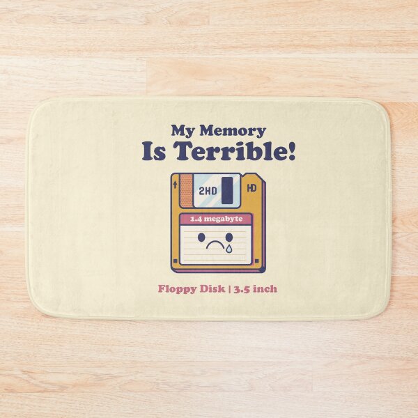 Item preview, My Memory Is Terrible Sad Floppy Disk | Retro Computer Humor designed and sold by Furtivo Vzla.