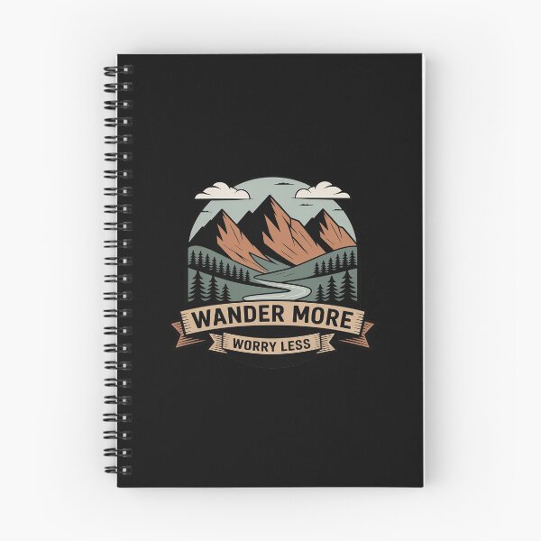 Item preview, Wander More Worry Less Mountains Freedom designed and sold by Sandrhaus.