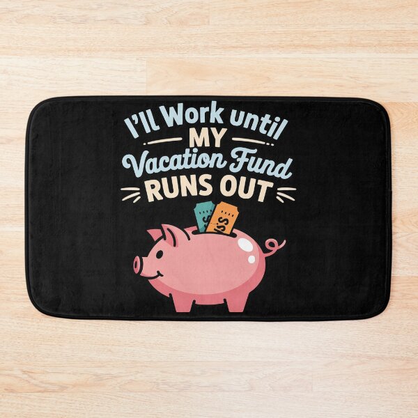 Item preview, Wanderlust Vacation Fund Piggy Bank Quote designed and sold by Sandrhaus.