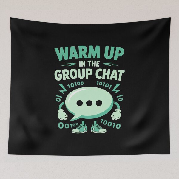 Item preview, Warm Up in The Group Chat Fitness designed and sold by Sandrhaus.