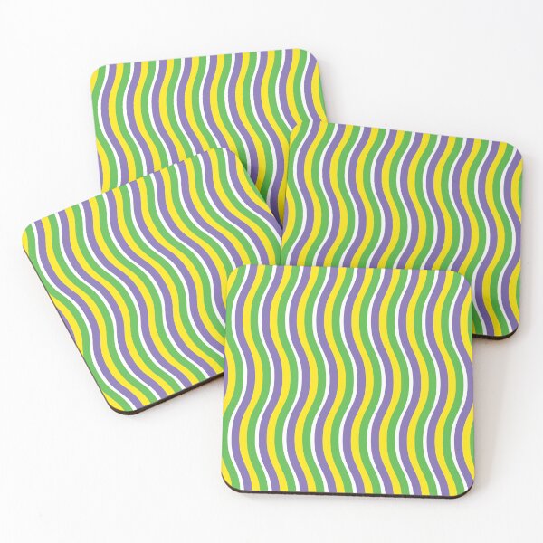 Item preview, Purple Gold Green Waves designed and sold by PSCSCo.