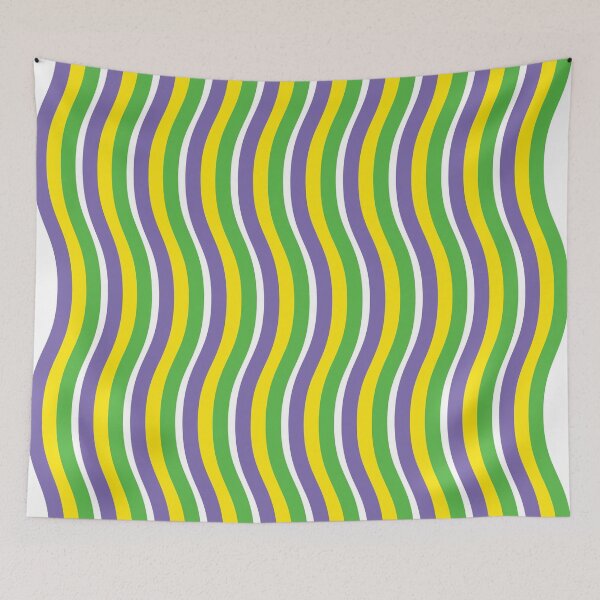 Item preview, Purple Gold Green Waves designed and sold by PSCSCo.