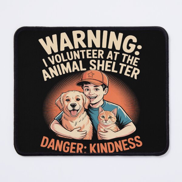 Item preview, Warning I Volunteer at Animal Rescue Shelter designed and sold by Sandrhaus.