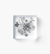 Foral composition Acrylic Block