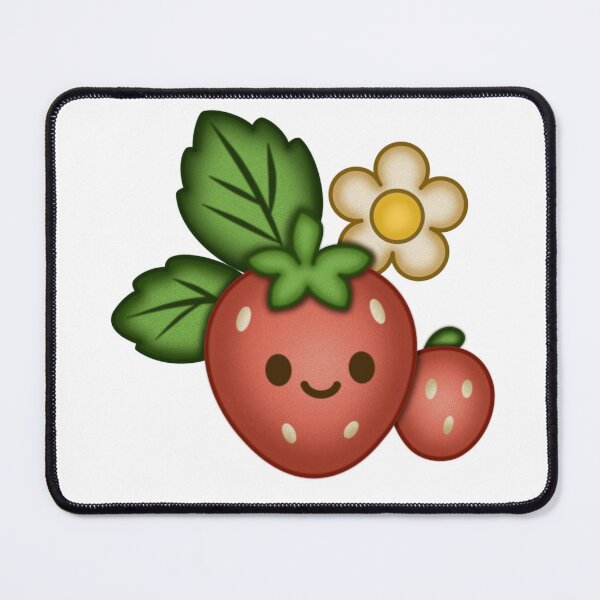 Item preview, Puffy Kawaii Strawberry and Flower designed and sold by LollidotDesigns.
