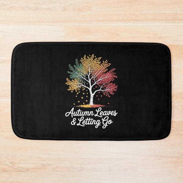 Item preview, Watercolor Fall Tree with Letting Go Quote Autumn Poem designed and sold by ryukaizox1.