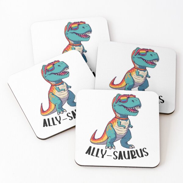 Item preview, Ally-Saurus | LGBTQ+ Support/Safe Space designed and sold by LavenderLibraryPress.
