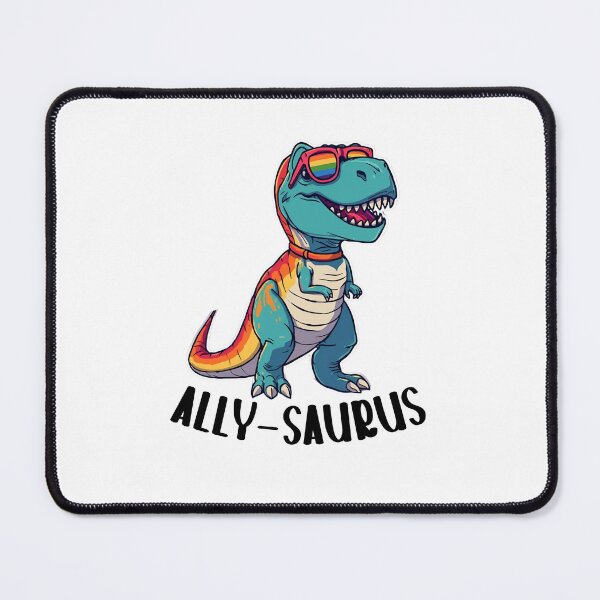 Item preview, Ally-Saurus | LGBTQ+ Support/Safe Space designed and sold by LavenderLibraryPress.