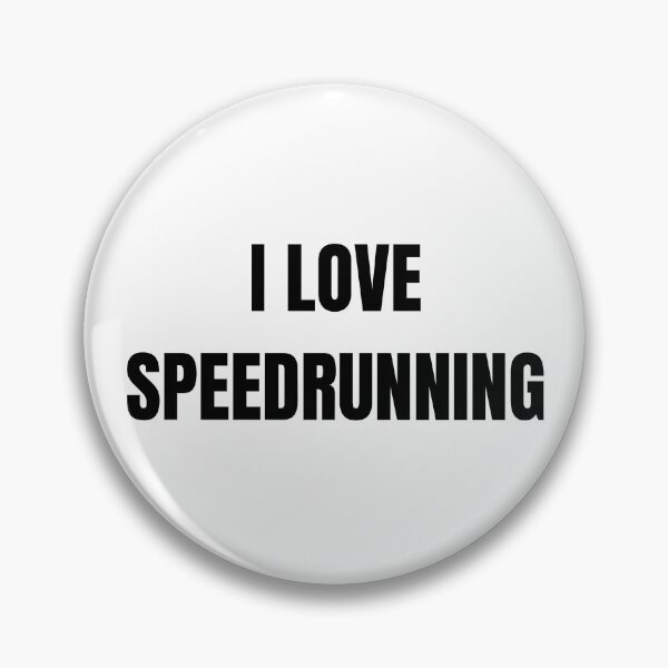 Item preview, I Love Speedrunning – Bold Gamer Typography designed and sold by PHRASEandSTYLE.