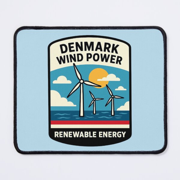 Item preview, Denmark Wind Power - Renewable Energy designed and sold by Myra365Art.