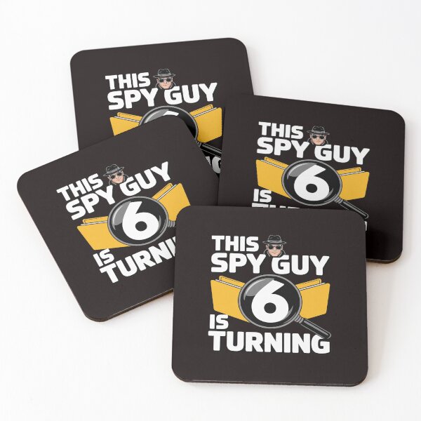 Item preview, Spy Theme Birthday Party This Spy Guy is Turning 6 Years Old designed and sold by RopboxRone.