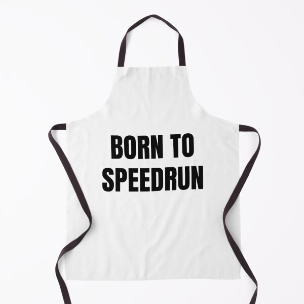 Item preview, Born to Speedrun – Classic Gamer Text Art designed and sold by PHRASEandSTYLE.