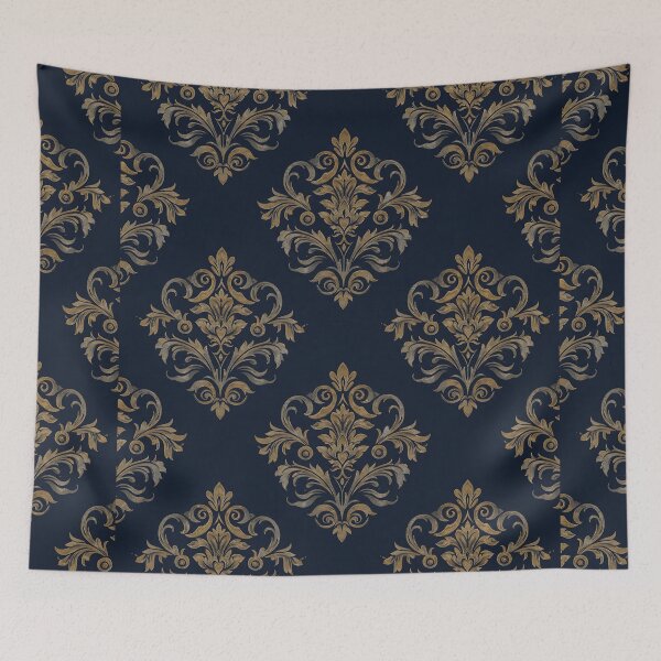 Item preview, Batik: Classic Gold Central Floral Batik designed and sold by saiful020.