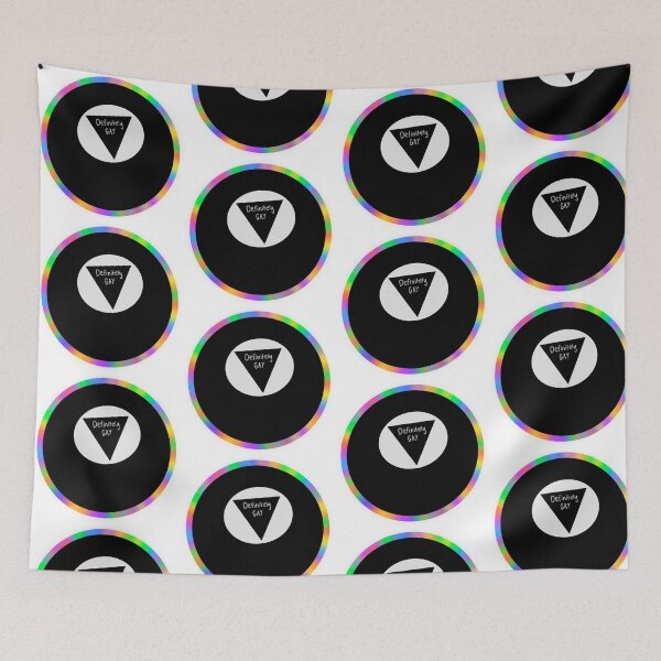 Item preview, Definitely Gay Magic 8 Ball - Cropped designed and sold by beccamax.