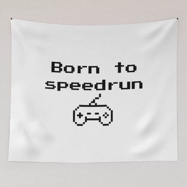 Item preview, Born to Speedrun – Pixel Gamer Controller Design designed and sold by PHRASEandSTYLE.