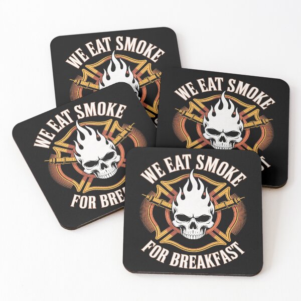 Item preview, We Eat Smoke For Breakfast Firefighter designed and sold by Rotasiin.
