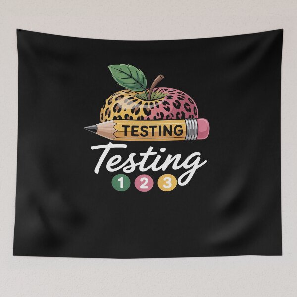 Item preview, Testing Testing 123 Leopard Test Day For Teachers Students designed and sold by procionartss.