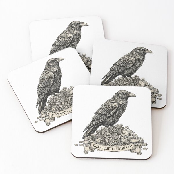 Item preview, Raven Hoarder – Shiny Objects Enthusiast designed and sold by BestiaryAtelier.
