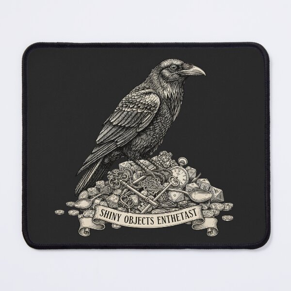 Item preview, Raven Hoarder – Shiny Objects Enthusiast designed and sold by BestiaryAtelier.