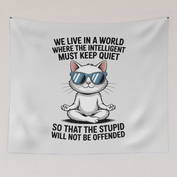 Item preview, We Live In a World Where The Intelligent designed and sold by Rotasiin.