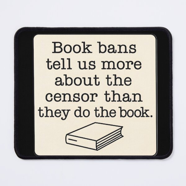 Item preview, Anti Censorship Book Ban Statement Minimalist Art Prints designed and sold by PinUpPizzazz.