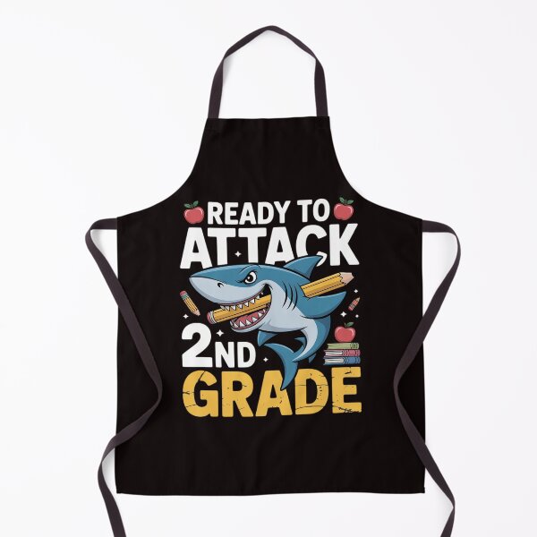 Item preview, Ready To Attack 2nd Grade Shark 2nd First Day School designed and sold by RopboxRone.