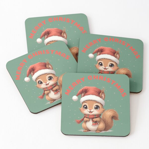 Item preview, Cute Christmas Squirrel Kawaii Art designed and sold by wildexperience.