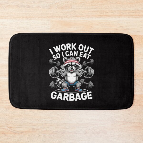 Item preview, Raccoon Gym I Work Out So I Can Eat Garbage designed and sold by Silicula.