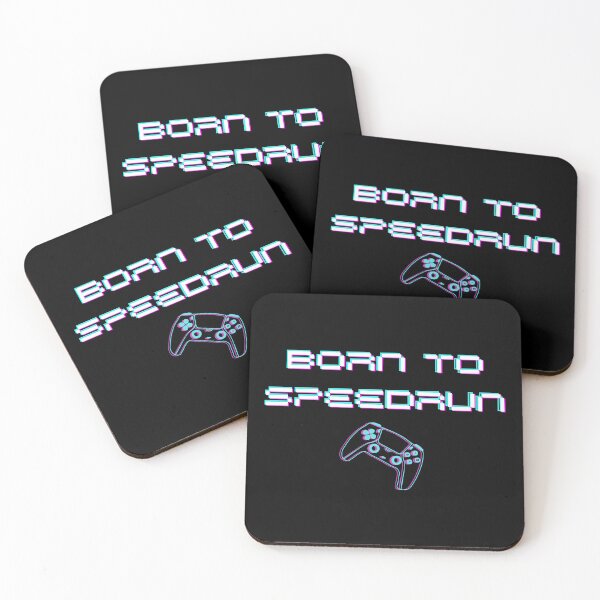 Item preview, Born to Speedrun – Neon Aesthetic Gamer Text designed and sold by PHRASEandSTYLE.