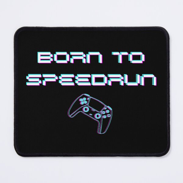 Item preview, Born to Speedrun – Neon Aesthetic Gamer Text designed and sold by PHRASEandSTYLE.