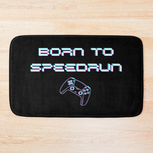 Item preview, Born to Speedrun – Neon Aesthetic Gamer Text designed and sold by PHRASEandSTYLE.