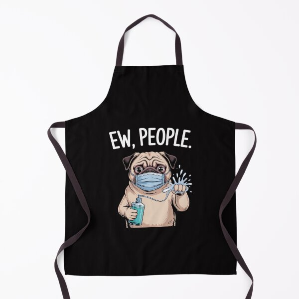 Item preview, Pug Ew People Dog Wearing A Face Mask designed and sold by Silicula.